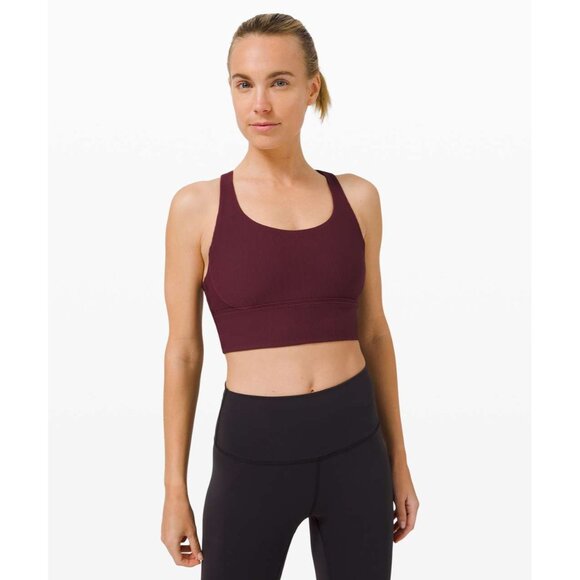 size 2 Lululemon Energy Bra Long Line Ribbed W2BLES new, no tags $58 - Picture 2 of 7